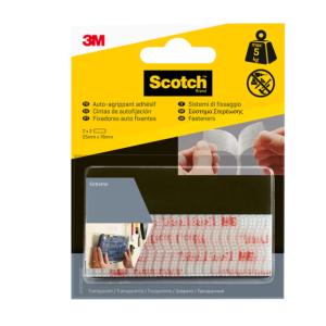 Strisce adesive  scotch 25x76 mm trasparente 4 pz - rf6730-eu