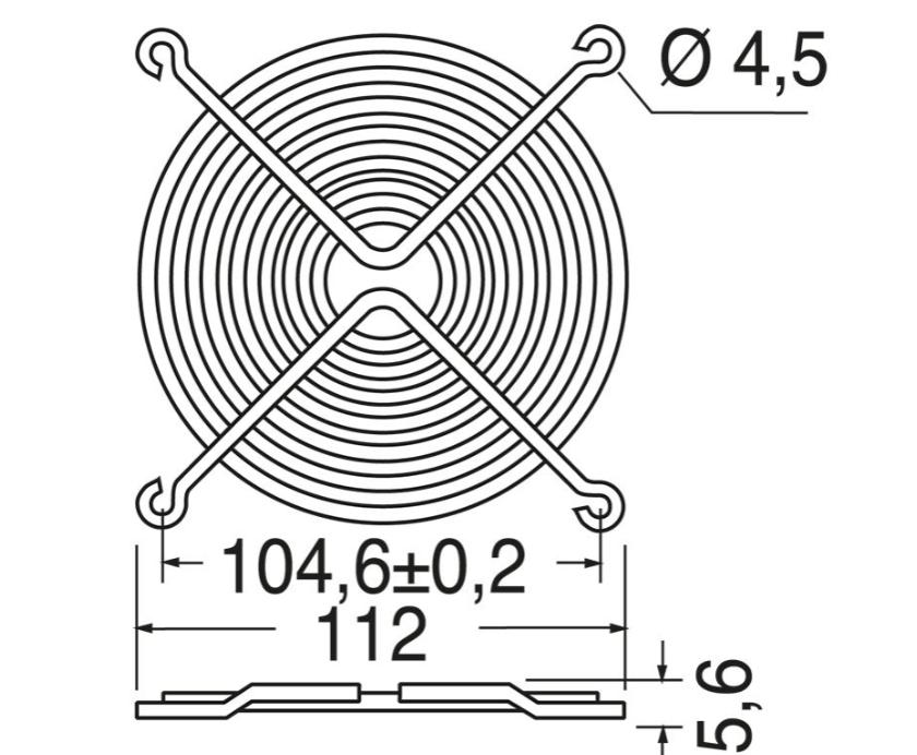 Griglia di protezione Elcart Distribution SPA 120x120 mm - 450965500 02