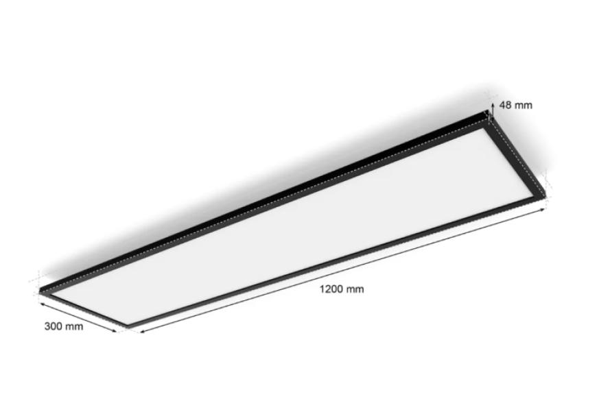 Pannello led rettangolare Philips Hue Aurelle 2200-6500K White Ambiance nero - 15895500 03