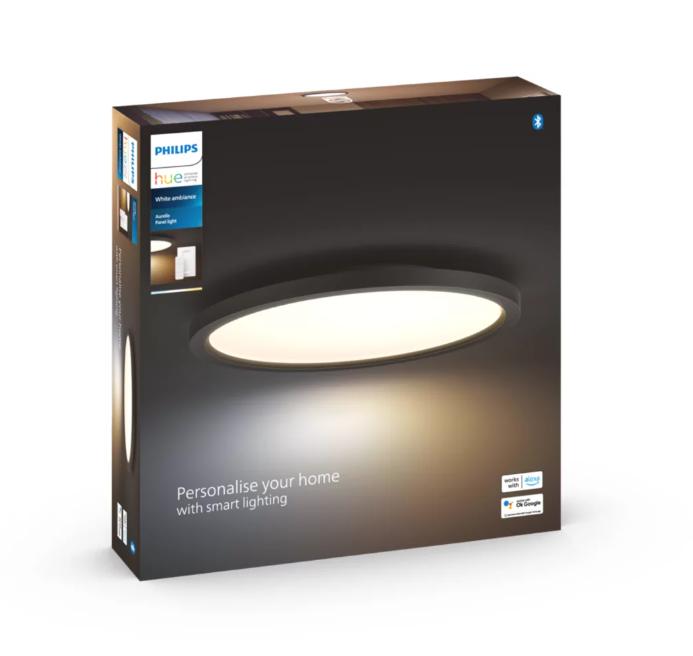 Pannello led rotondo Philips Hue Aurelle 2200-6500K White Ambiance nero - 15907500 04