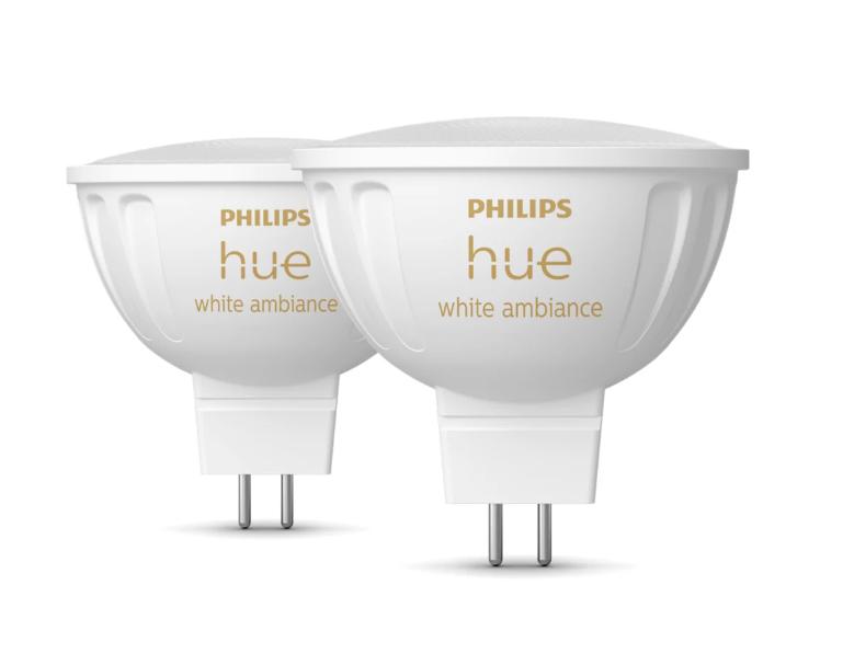 2 Lampadine led MR16 Philips Hue GU5,3 5,1W 2200-6500K White ambiance - 49158800 02