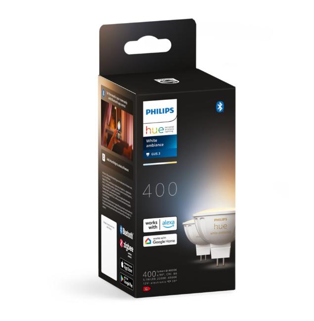 2 Lampadine led MR16 Philips Hue GU5,3 5,1W 2200-6500K White ambiance - 49158800 04