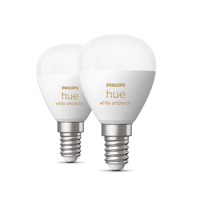 2 Lampadine led P45 Philips Hue E14 5,1W 2000-6500K White ambiance - 49116800 02