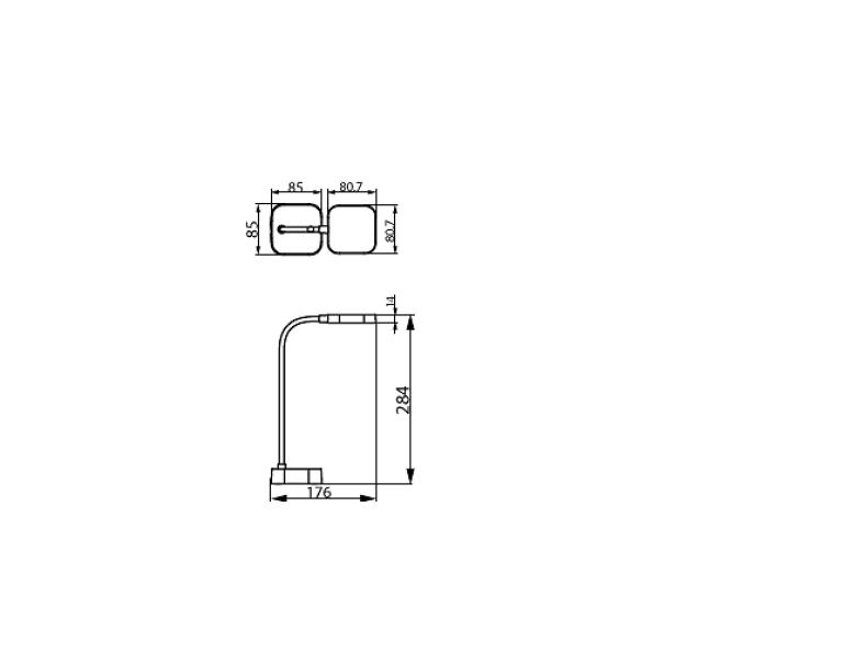 Lampada da tavolo led Philips Rock 5W 5000K bianco - 44381500 02