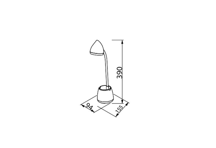 Lampada da tavolo led Philips Hat   4,5W 3/4/5K IP20 bianco -  44377800 02