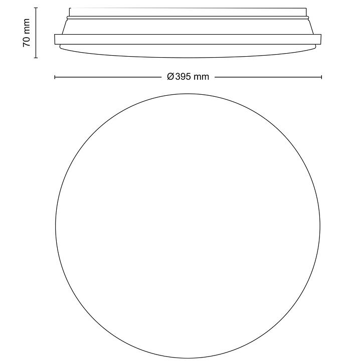 Plafoniera led Philips Wincel 24W 2700/6500K diametro 39,5cm - 19611700 02