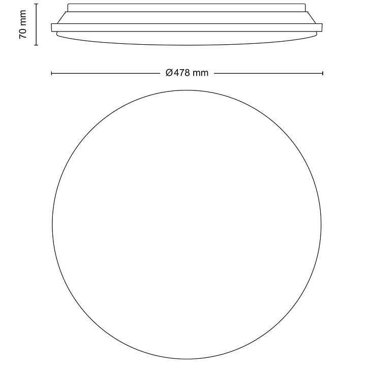 Plafoniera led Philips Wincel 40W 2700/6500K diametro 47,8cm - 19613100 02