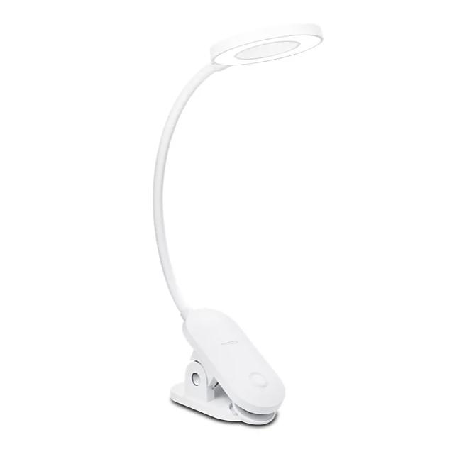 Lampada da tavolo led Philips Forys Clip ricaricabile 4,5W 4000K 5V - 19439700 01