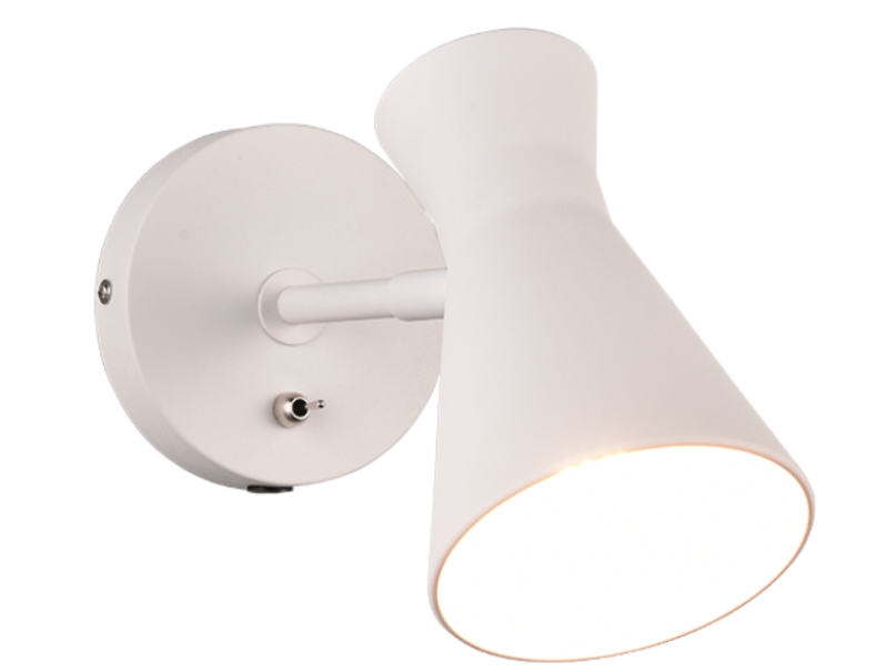 Lampada da parete Trio Lighting Enzo 1xE27 max 10W bianco opaco - R20781731 01