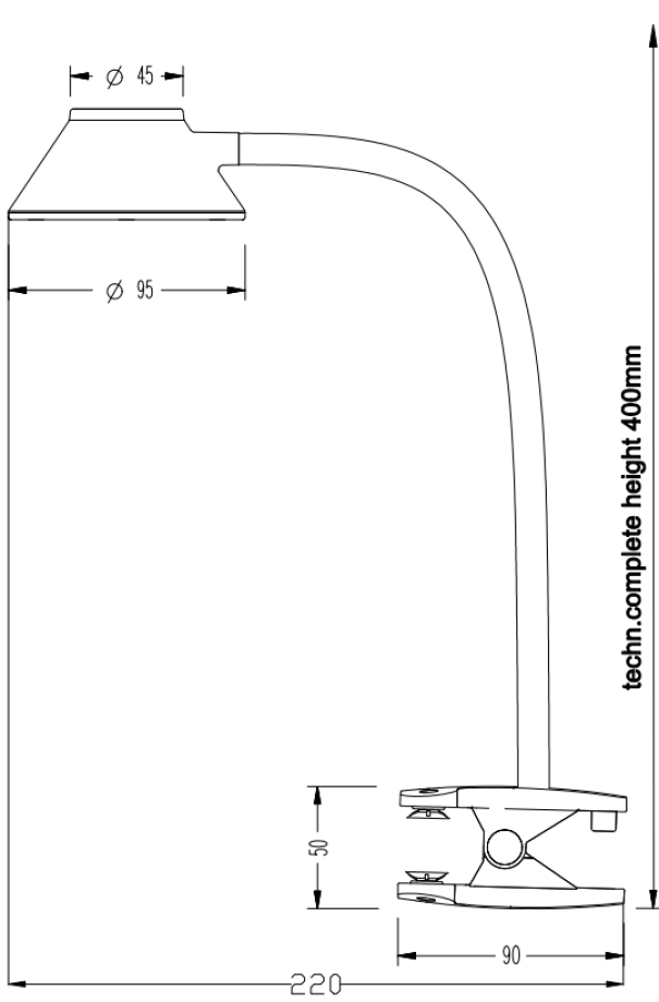 Lampada led a morsetto Trio Lighting Berry 3.5W 3000K bianco - R22191201 03