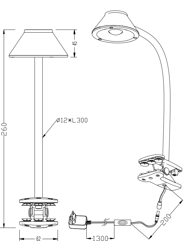 Lampada led a morsetto Trio Lighting Berry 3.5W 3000K bianco - R22191201 04