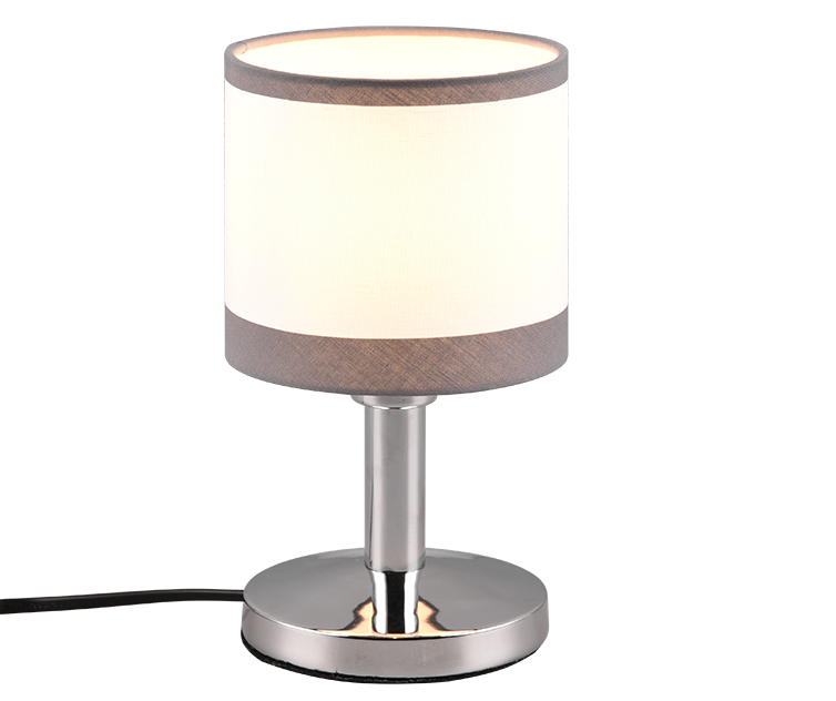 Lampada da tavolo touch Trio Lighting Davos 1xE14 max 10W cromo bianco - R59551006 01