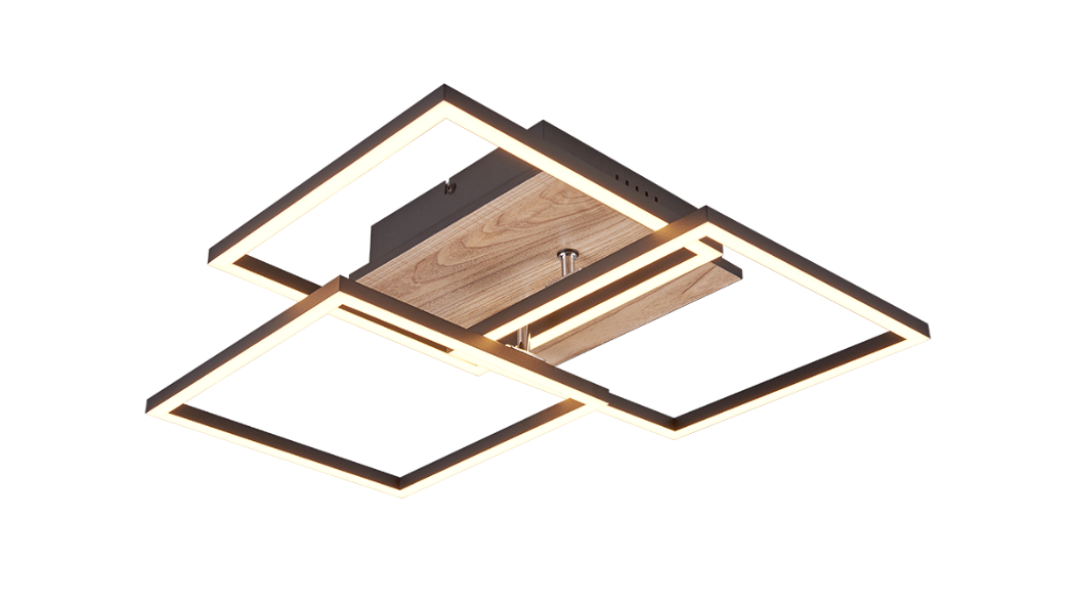 Plafoniera led Trio Lighting Mobile 27W 2700-6000K legno - R62883135 01