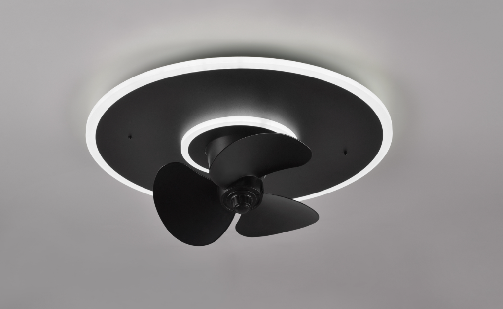 Plafoniera led con ventilatore Trio Lighting Nybro 30W 2700-6500K nero opaco - R64133132 02