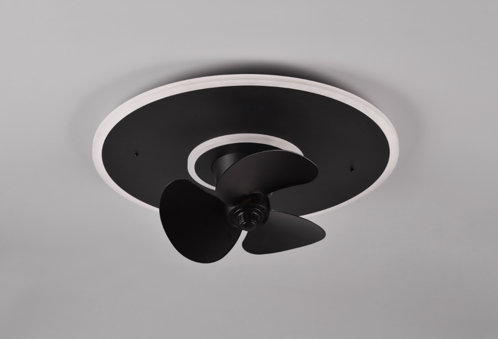 Plafoniera led con ventilatore Trio Lighting Nybro 30W 2700-6500K nero opaco - R64133132 04