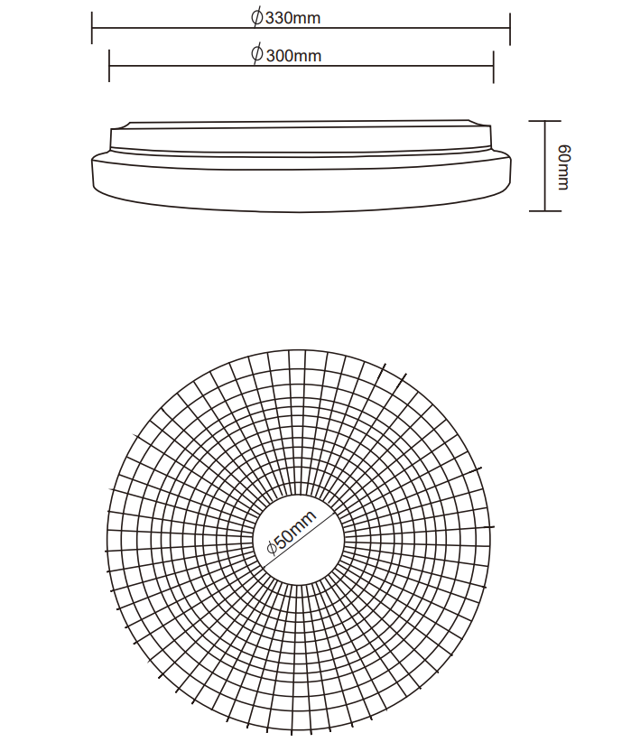 Plafoniera led Trio Lighting Vega 16W 3000K bianco - R64311101 05