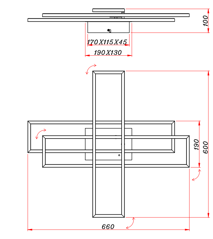 Plafoniera led Trio Lighting Corso 36W 2700-6000K nichel opaco - R64423107 06