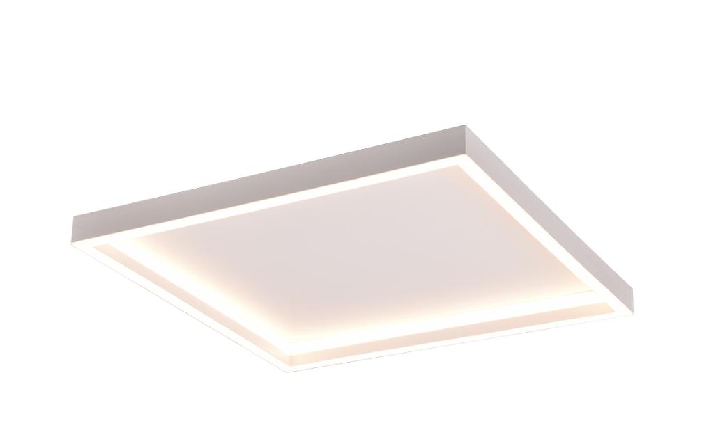 Plafoniera led quadrata Trio Lighting serie Rotonda 20W 3000K bianco opaco - R64502931 01