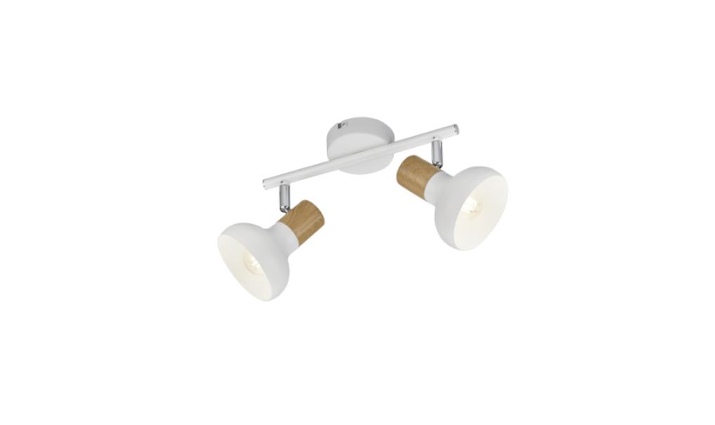 Faretto Trio Lighting Latika 2x E14 max 10W bianco opaco - R81522031 01