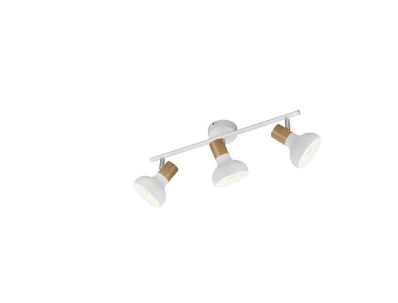 Faretto Trio Lighting Latika 3x E14 max 10W bianco opaco - R81523031 01