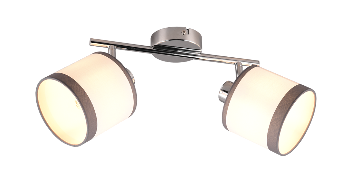 Faretti Trio Lighting Davos 2xE14 max 10W cromo bianco - R81552006 01