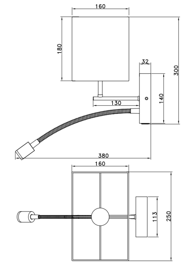 Lampada da parete a cubo Trio Lighting Nilam 1xE27 max 28W + 3.1W 3000K legno - 212870236 06