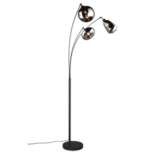 Lampada a piantana  julieta 3xe14 max 10w nero cromato - 417000332