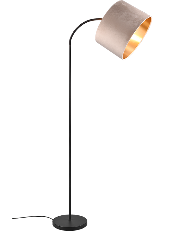 Lampada a piantana Trio Lighting Julieta 1xE27 max 60W nero beige - 419090144 01