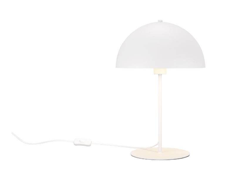 Lampada da tavolo Trio Lighting Nola 1xE27 max 40W bianco opaco - 506290131 01