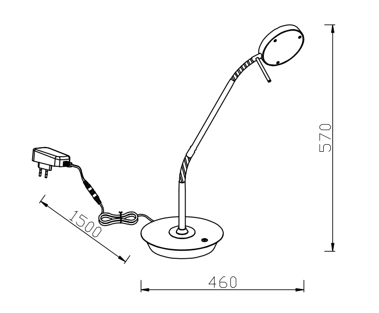 Lampada da tavolo led Trio Lighting Monza 12W 2300+3000+4000K bianco opaco - 523310131 04