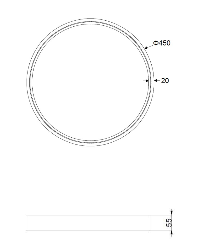 Plafoniera led Trio Lighting Doha 29W 2300+3000+4000K ottone satinato - 641310208 01