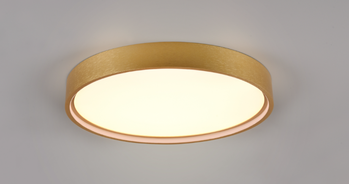 Plafoniera led Trio Lighting Doha 29W 2300+3000+4000K ottone satinato - 641310208 04