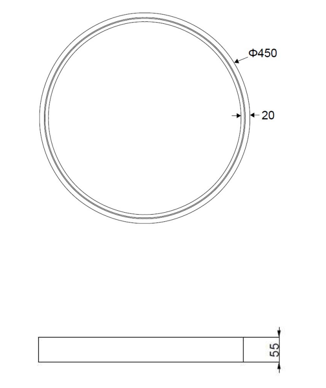 Plafoniera led Trio Lighting Doha 29W 2300-3000-4000K nero - 641310232 06