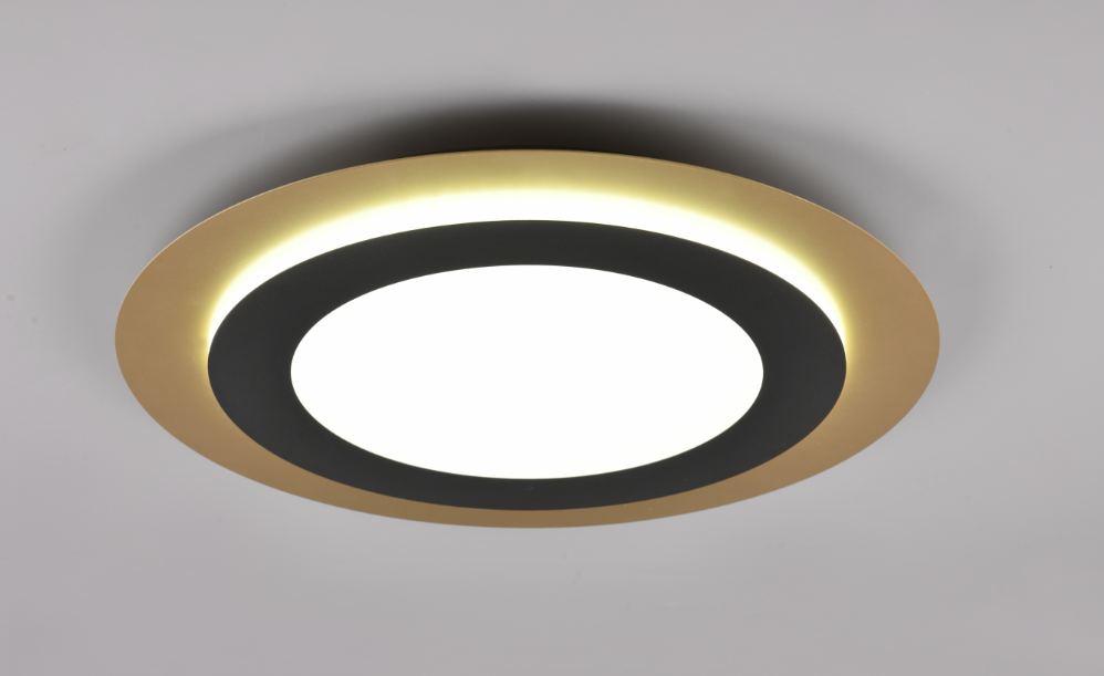 Plafoniera led Trio Lighting Morgan 42W 2700-6500K oro nero - 641519280 02