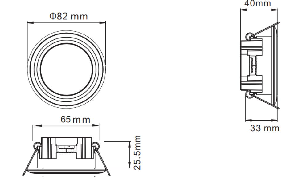 Faretto led RGB ad incasso Trio Lighting Argus 4+1W 3000K bianco opaco - 653610131 06