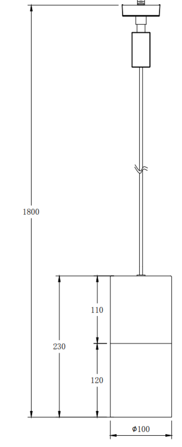 Sospensione Trio Lighting Duoline Robin 1xE27 max 28W nero opaco - 73060132 02