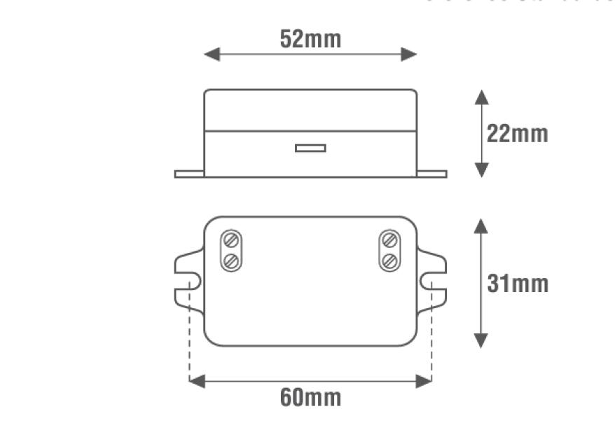 Alimentatore led Lef corrente costante 5,6W 16Vdc on/off - LE335 02