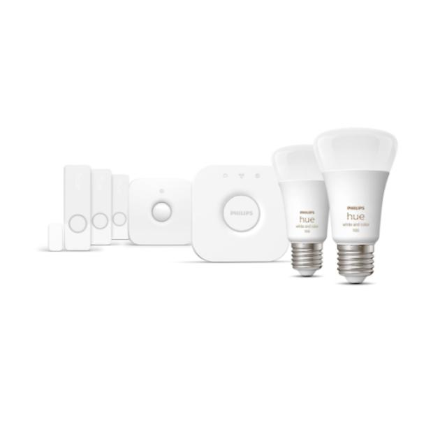 Starter Kit Philips Hue Secure con sensore di contatto e bridge - 15961700 01