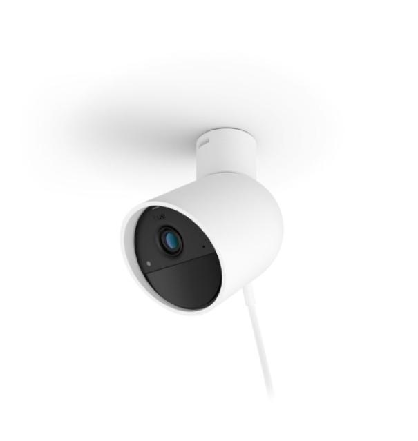 Telecamera con filo Philips hue da parete IP65 1080p bianco - 49285100 02