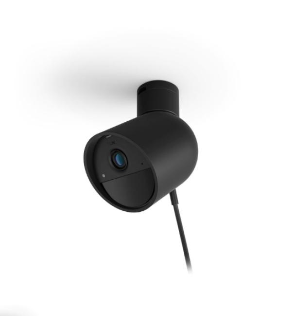 Telecamera con filo Philips Hue da parete IP65 1080p nero - 49267700 02