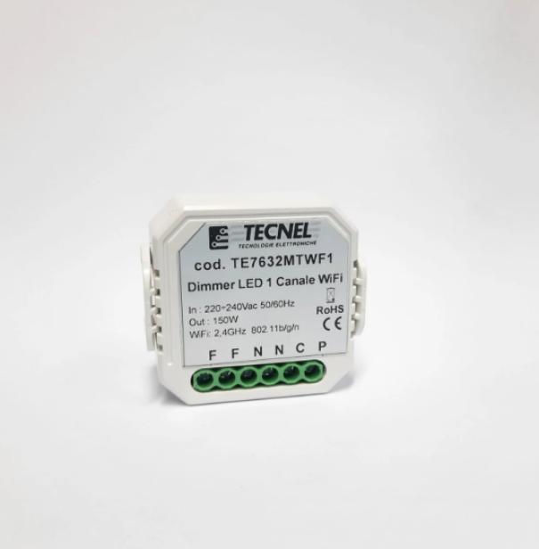 Dimmer Led Tecnerl 1 Canale x 4-150W 230V Wifi - TE7632MTWF1 01