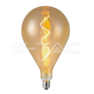 Lampadina led a160  4w e27 2700k vetro ambrato vt-2267  -  23166