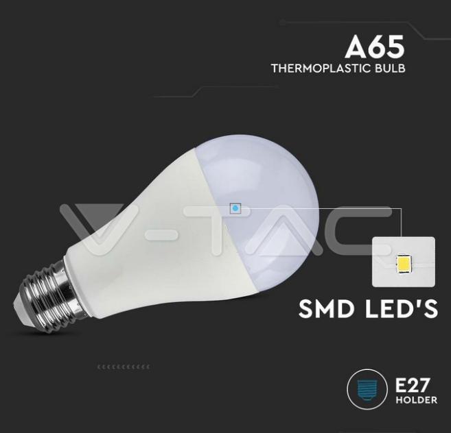 Lampadina led A65 V-tac 15W E27 4000K VT-2015  -  214454 02