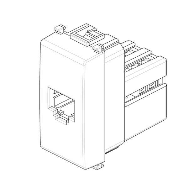 vimar vimar plana presa telefonica rj11 6/4 bianca 14320 - foto 2