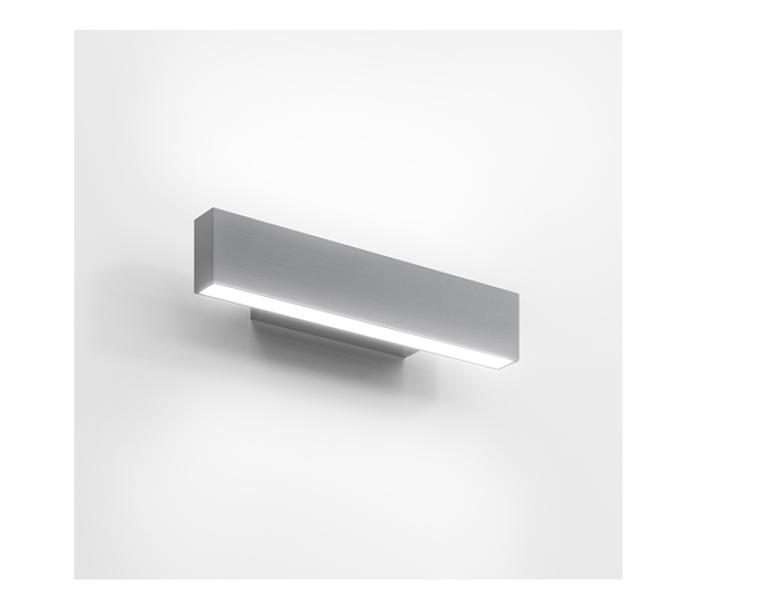 Lampada da parete led Artemide A.24 Wall 30cm 2700K 15W argento spazzolato - BK01015 01