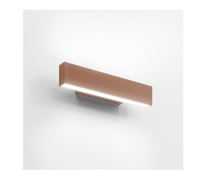 Lampada da parete led Artemide A.24 Wall 30cm 2700K 15W rame spazzolato - BK01018 01