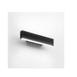 Lampada da parete led  a.24 wall 30cm 3000k 15w nero - bk02004