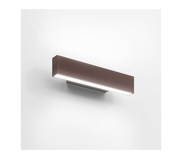 Lampada da parete led Artemide A.24 Wall 30cm 3000K 15W bronzo spazzolato - BK02020 01