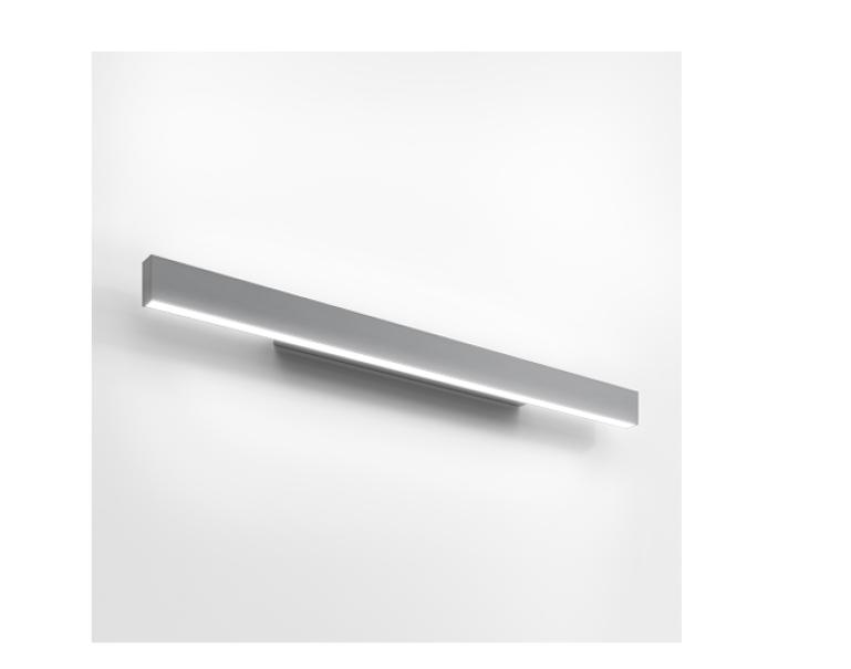 Lampada da parete led Artemide A.24 Wall 90cm 2700K 45W argento spazzolato - BK21015 01