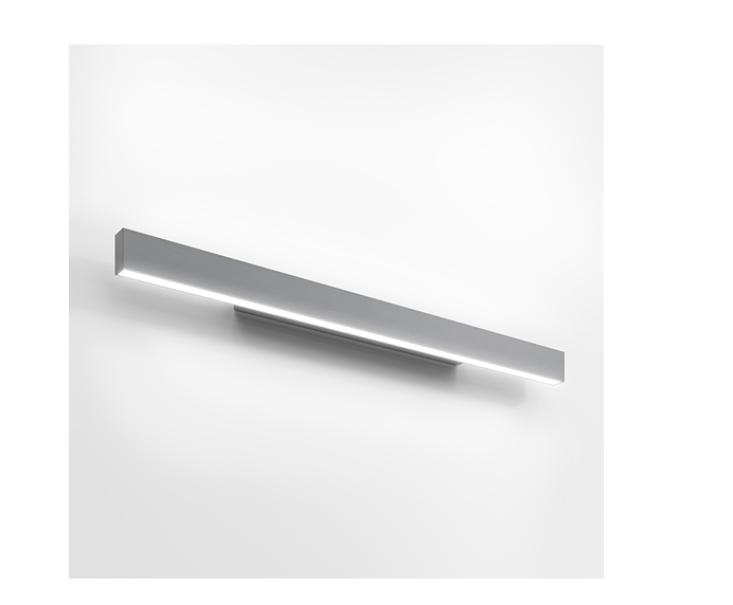 Lampada da parete led Artemide A.24 Wall 90cm 3000K 45W argento spazzolato - BK22015 01